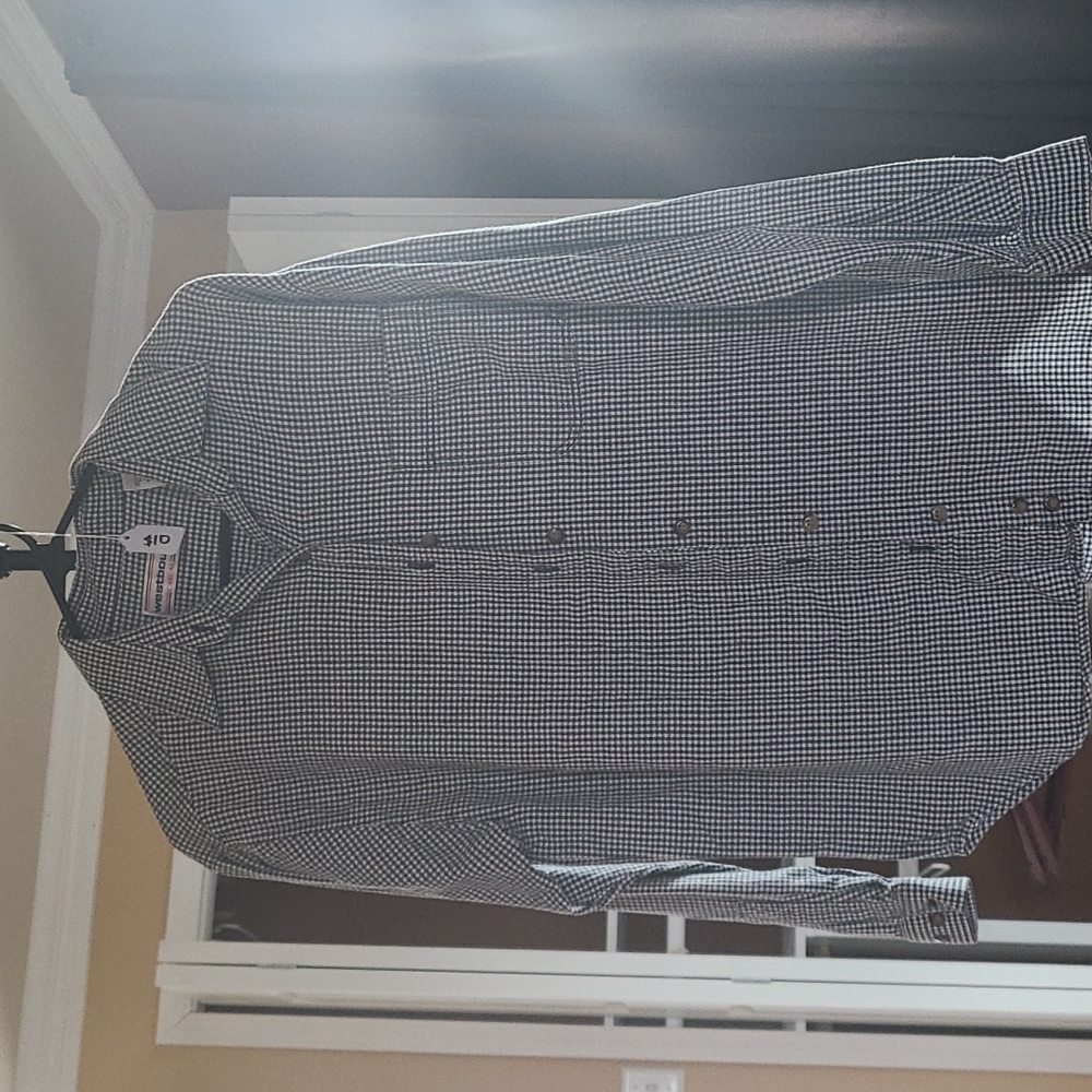 Gingham button up shirt